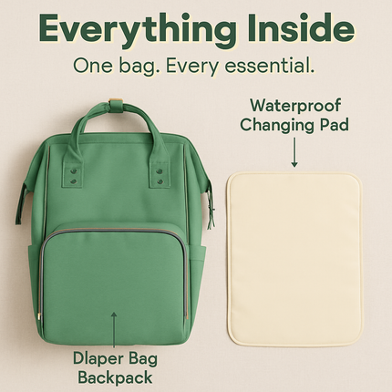 Mummy Diaper Bag Backpack for Travel and Everyday Use