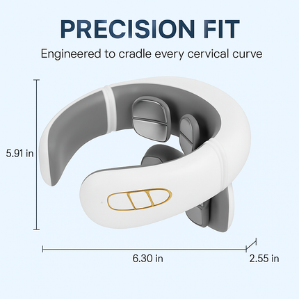 8-Head EMS Neck Massager with Heat and Remote Control