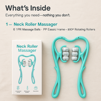 Neck Roller Massager for Targeted Neck & Body Relief