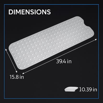 Bath Tub Mat for Safe, Non-Slip Bathroom Floors
