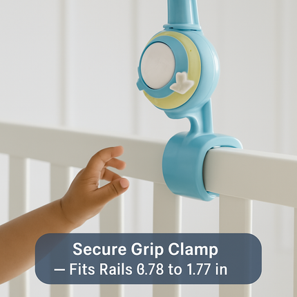 Baby Musical Crib Bell with Mobile & Star Projection