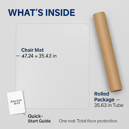 Chair Desk Floor Mat for Hardwood Floors