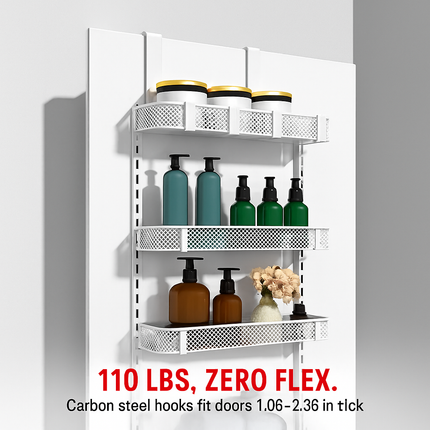 Over The Door Pantry Organizer 6-Tier for Door Mount