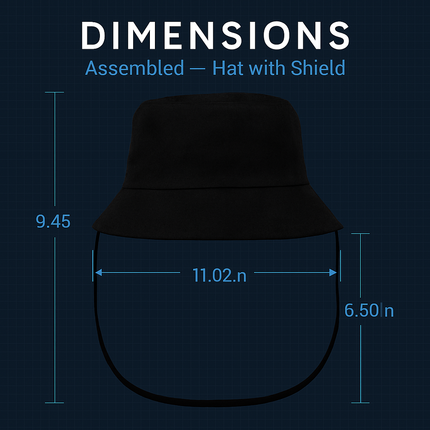 Fishman Hat Protective Face Shield Removable Sun Bucket Cap Face Cover Protect Against UV Spitting Saliva Dust Wind