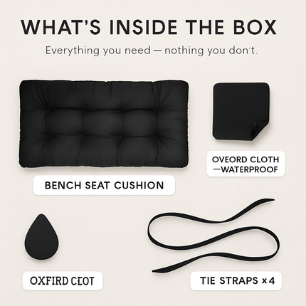 Bench Seat Cushion for Indoor/Outdoor Furniture