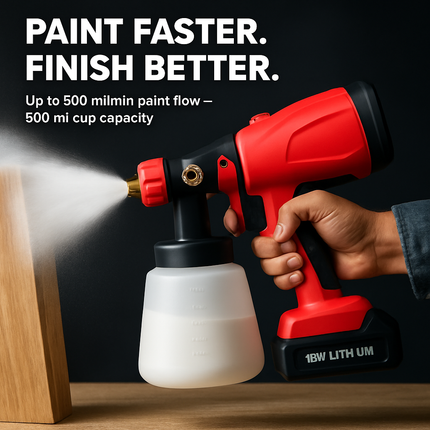 Portable Battery Powered Paint Sprayer HVLP Gun