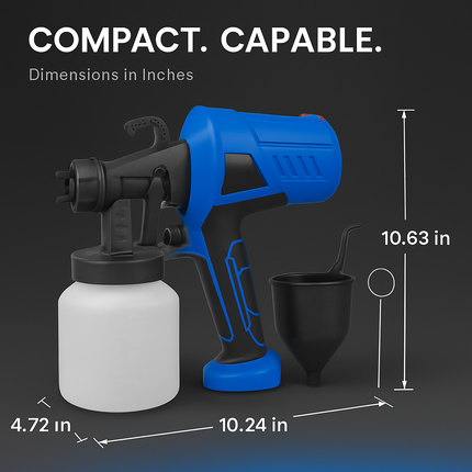 Electric Paint Sprayer with 3 Patterns and 800ml Cup