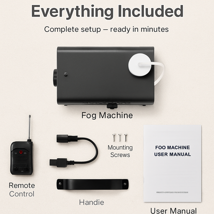 Fog Machine with LED Lights for Parties and Stages