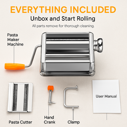 Pasta Maker Roller for Fresh Homemade Pasta