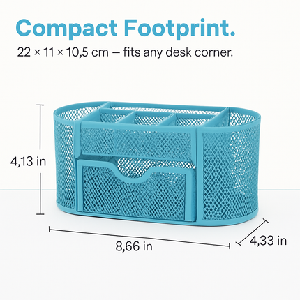 Metal Mesh Pencil Holder Desk Organizer for Home Office