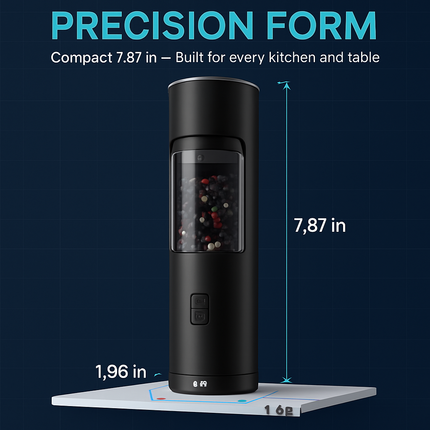 Electric Salt and Pepper Grinder with Gravity Sensor
