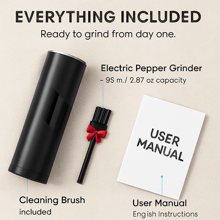 Electric Salt and Pepper Grinder with Gravity Sensor