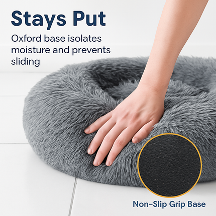 Pet Dog Bed: Warm Plush Nest for Dogs & Cats