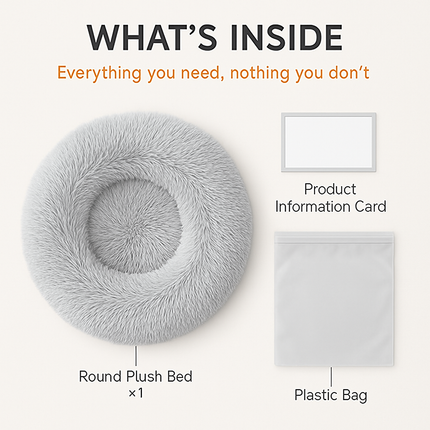 Pet Dog Bed: Warm Plush Nest for Dogs & Cats
