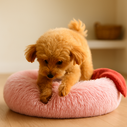Pet Dog Bed: Warm Plush Nest for Dogs & Cats