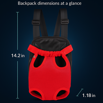 Dog Carrier Backpack Legs-Out Design Pet Carrier