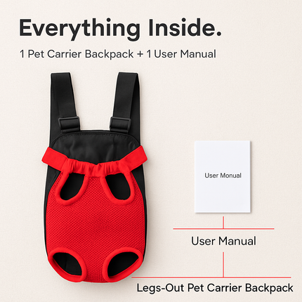 Dog Carrier Backpack Legs-Out Design Pet Carrier