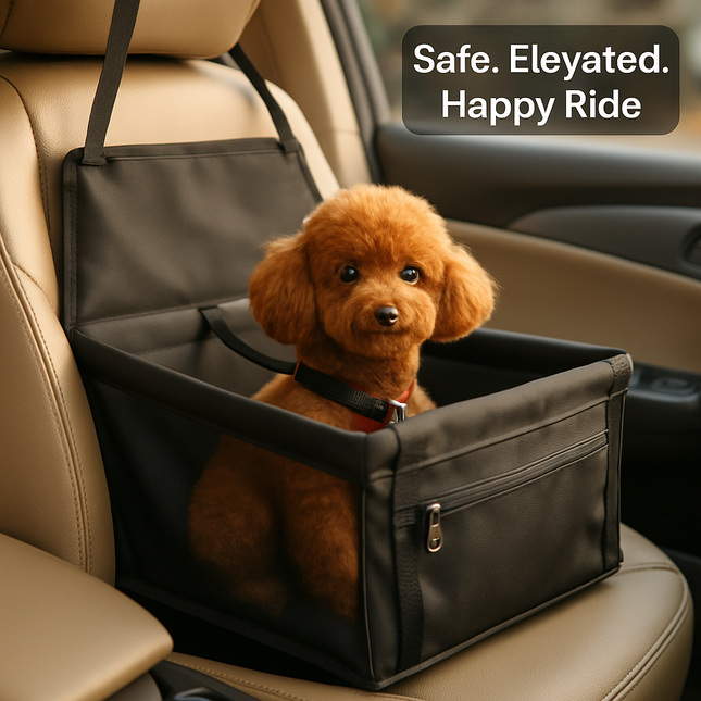 Dog Booster Car Seat for Small to Medium Pets — Safe Travel