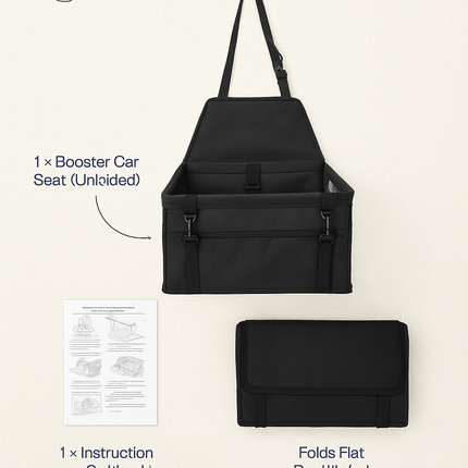 Dog Booster Car Seat for Small to Medium Pets — Safe Travel