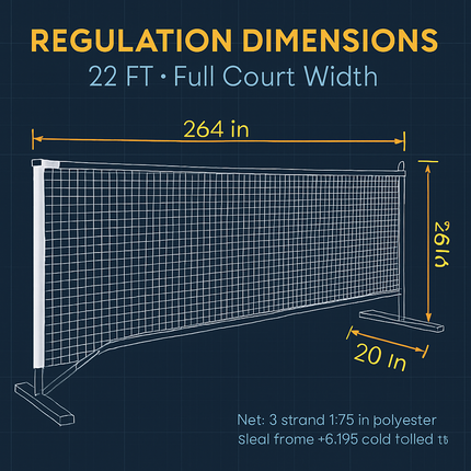 Portable Pickleball Net Set for Home Courts and Play