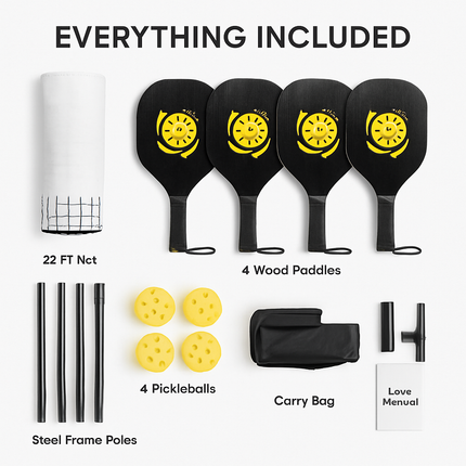 Portable Pickleball Net Set for Home Courts and Play
