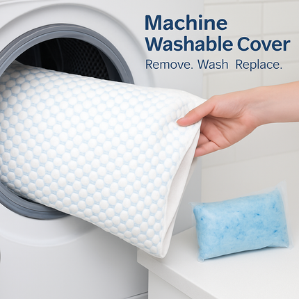 Shredded Memory Foam Pillow - Adjustable, Cooling, Washable
