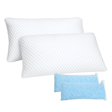 Shredded Memory Foam Pillow - Adjustable, Cooling, Washable