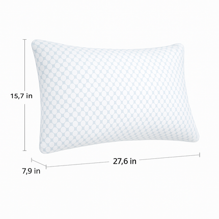 Shredded Memory Foam Pillow - Adjustable, Cooling, Washable