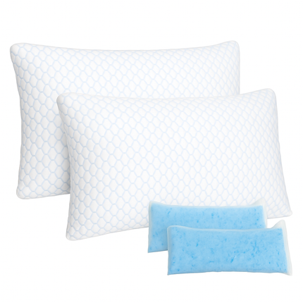 Shredded Memory Foam Pillow - Adjustable, Cooling, Washable