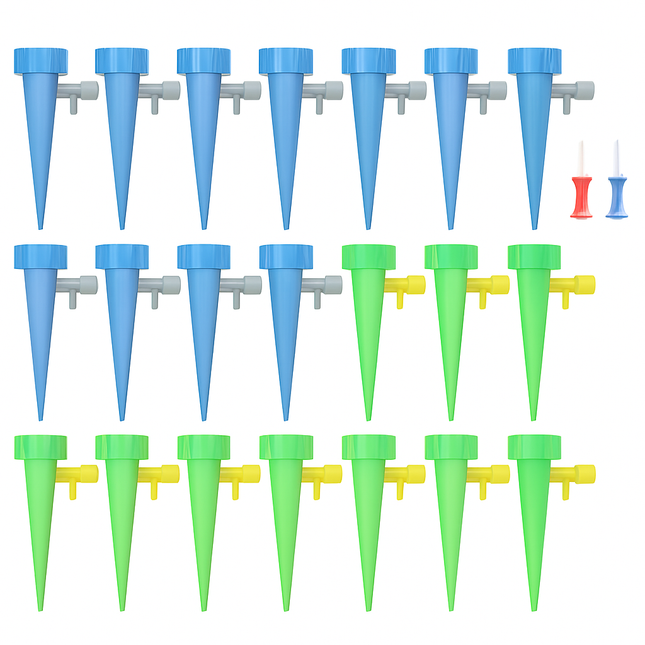 Self Watering Plant Spikes with Control Valve