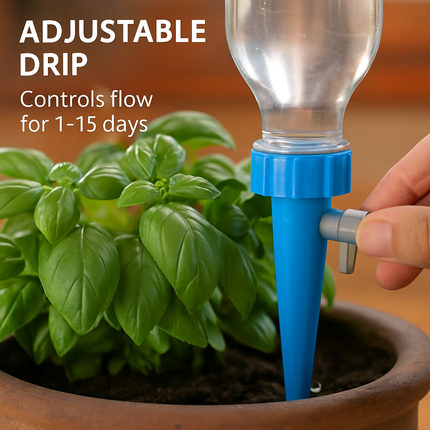 Self Watering Plant Spikes with Control Valve