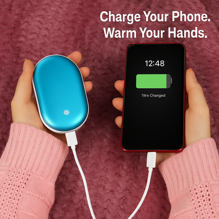 Portable Hand Warmer with Double-Sided Heating