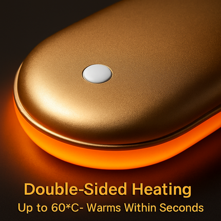 Portable Hand Warmer with Double-Sided Heating