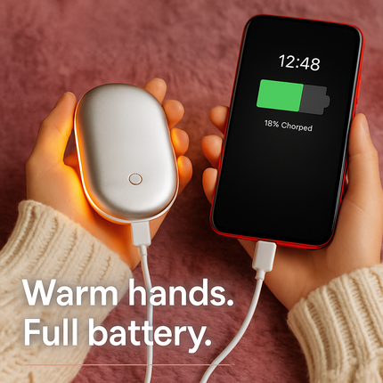 Portable Hand Warmer with Double-Sided Heating