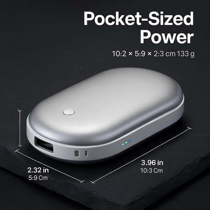 Portable Hand Warmer with Double-Sided Heating