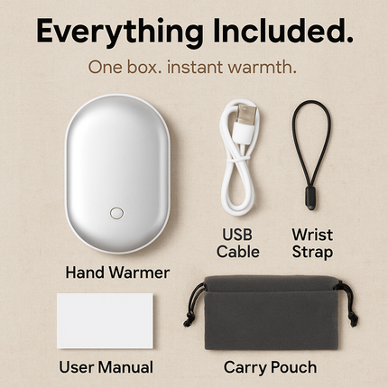 Portable Hand Warmer with Double-Sided Heating