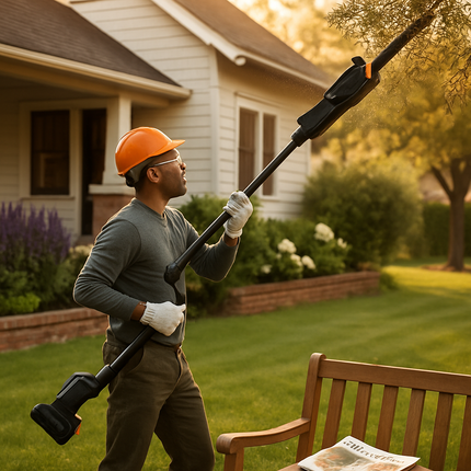 Cordless Pole Saw for Pruning with Extendable Reach