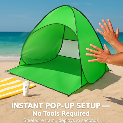 Pop Up Beach Tent UV Shelter for 2-3 with Net Window
