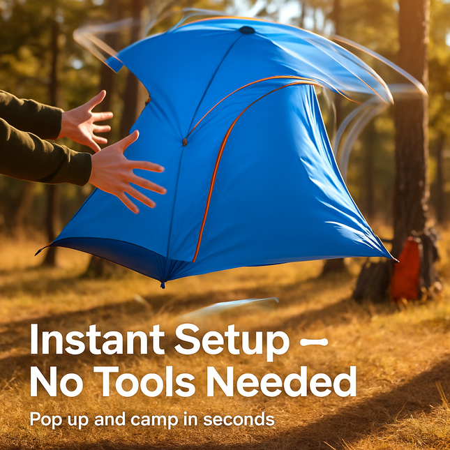 Camping Pop Up Tent for 3-4 People - Quick Setup, All-Season