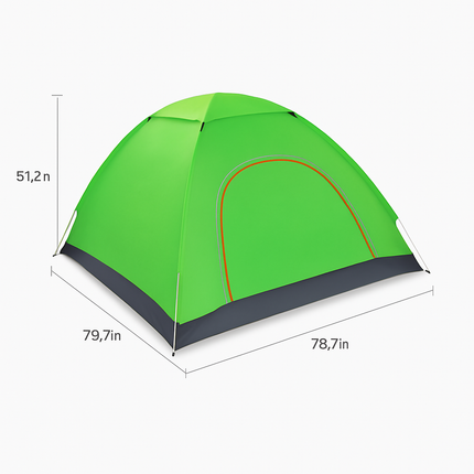 Camping Pop Up Tent for 3-4 People - Quick Setup, All-Season