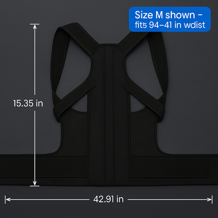 Posture Corrector for Women and Men - Adjustable Back Brace