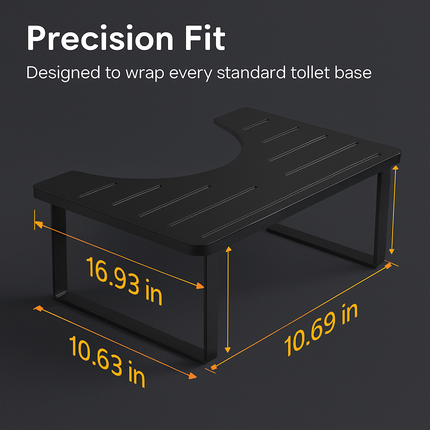 Wooden Metal Potty Stool for Adults and Children