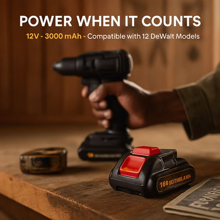 12V Li-ion Power Tool Battery Replacement