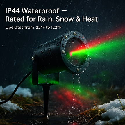Outdoor Laser Projector Light with 2-Color Firefly Effects