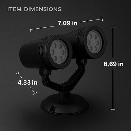 Christmas Snowflake Projector Light Dual-Head LED Stake Light IP44 Waterproof Xmas Decoration For Holiday Indoor Outdoor Use Garden Patio Wall Decor