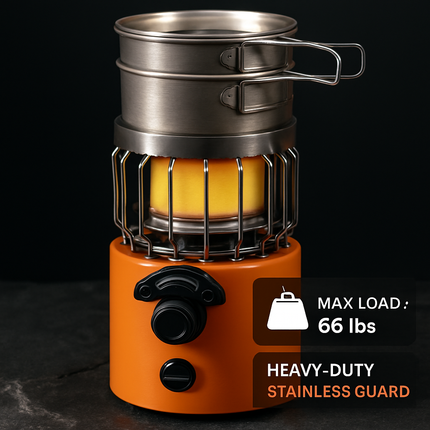 2-In-1 Camping Stove Tent Heater for Outdoor Cooking
