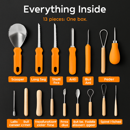 Halloween Pumpkin Carving Kit with All Tools