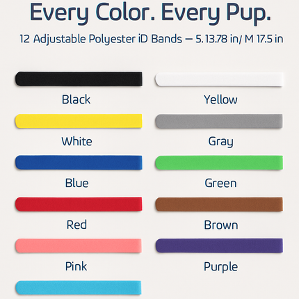 Whelping Puppy ID Collars for Quick, Clear Identification
