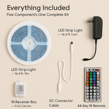 LED Strip Lights RGB Color Changing with IR Remote