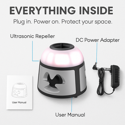 360° Ultrasonic Mice Repellent for Indoor Rodents